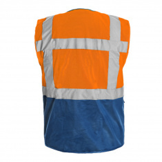 Reflexní výstražná pracovní vesta EN ISO 20471:2013 - oranžová Reflexní výstražná pracovní vesta EN ISO 20471:2013 - oranžová